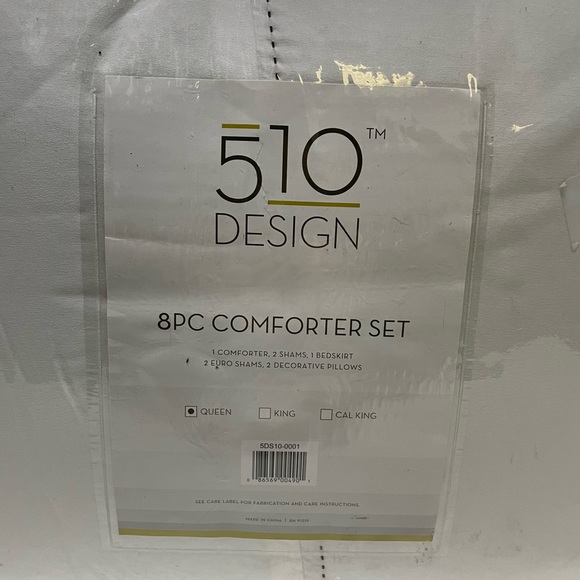 510 Design Codee Queen 8-Piece Comforter Set Bedding - Picture 2 of 2